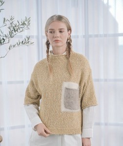 【先行福袋企画】カラフルファンシーネップポケット付きニットベスト