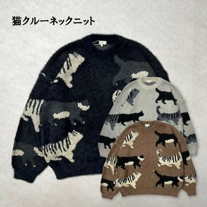 毛衣/针织衫 马海毛 长袖 猫用品 圆领