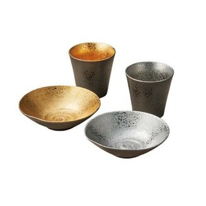 波佐見焼 ゴールド&プラチナ カップ&ボールセット 001-852M 5410-155