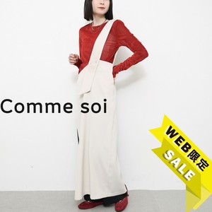 【WEB限定価格】■comme soi（コムソワ）■ジャンパースカート 2025新作