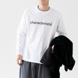 【メンズ】コンフォートジャージー　レタードプリントTEE "characteristic"