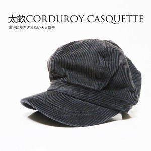 ■秋冬帽子■NEW■2025AW 秋 冬 ノンウォッシュコーデュロイ生地キャスケット TN ￥3200