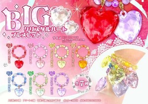 【New】BIGクリスタルハートブレスレット不均等7種アソート MB1653