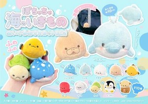 【New】ぽちゃちゃ海のいきものぬいぐるみマスコットBC付 アソート10種 MB1472