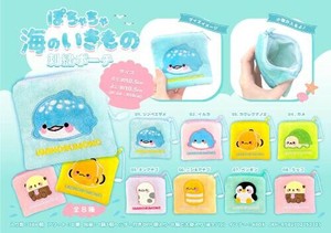 【New】ぽちゃちゃ海のいきもの刺繍ポーチ MB1272