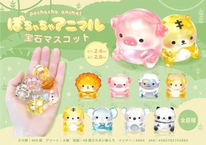 【New】ぽちゃちゃアニマル宝石マスコット8種アソート MB1208