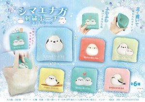 【New】シマエナガ刺繍ポーチ MB578