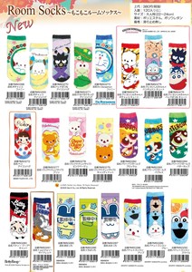 25AW もこもこルームソックス サンリオ キャラクター 靴下 くつした ドラえもん たまごっち  ＊取寄せ
