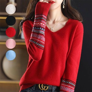毛衣/针织衫 V领 Design 新商品 毛衣