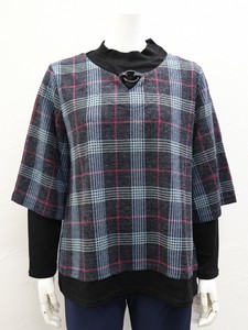 Tunic Check Pattern Design Bottle Neck Printed