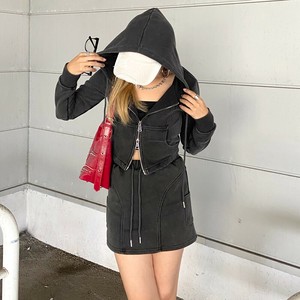 即納【2025新作】ブリーチZIPパーカー・スカートセットアップ　上下セット　2点セット　秋服　冬服