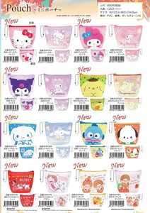 25AW サンリオ ミニポーチ ポーチ キティ クロミ シナモロール ＊取り寄せ商品