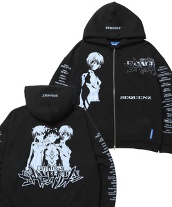 【SEQUENZ（シークエンズ）】EVA CHARCTOR ZIP PK / ジップパーカー フーディ