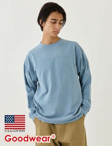 【2025春夏新作】USAコットン製品染めBIG切替ロンT