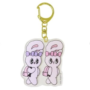 エスターバニー アクリルキーホルダー リボンバニー＆ラベンダーバニー キーホルダー アクキー