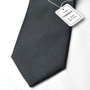 【弔事用】シルク100％の黒ネクタイ【無地柄】：【日本製】