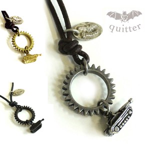 Leather Chain Necklace M Made in Japan
