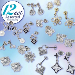 Pierced Earrings Cubic Zirconia Assortment