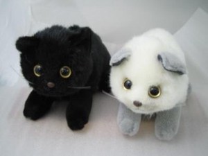 吉徳の猫のヌイグルミ　日本製　モカ　ココア追加