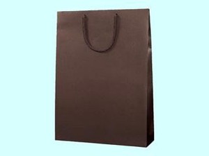 ヘイコー 手提げ 紙袋 ブライトバッグ チョコブラウン(マットタイプ) 10枚