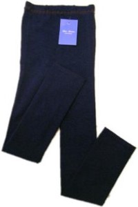 Denim Color Leggings Knitted Type Full Length Made in Japan