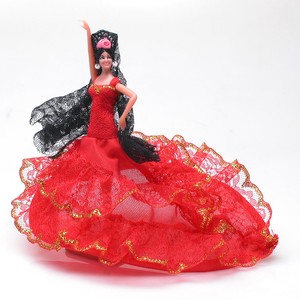 スペイン製 Marin社フラメンコドール バタ・デ・コーラ バイラオーラ フラメンコ衣装 人形