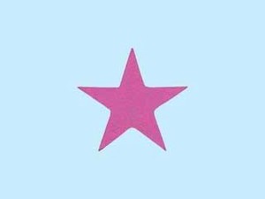 ヘイコー タックラベル (シール) 星型  ピンク