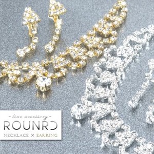 Rhinestone Necklace/Pendant Earrings