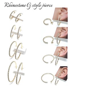 Pierced Earrings Rhinestone Rhinestone 20mm ~ 50mm