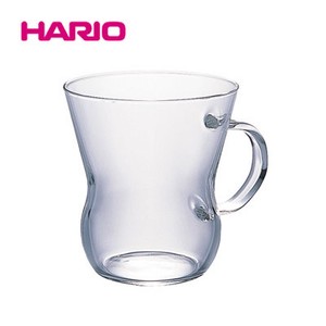『HARIO』食器機・電子レンジ加熱OKな耐熱ガラス製カップ　耐熱ウーロンマグ（ハリオ）