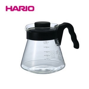 『HARIO』700ml耐熱ガラスのコーヒーサーバー。　V60コーヒーサーバー700ml　VCS-02B HARIO（ハリオ）