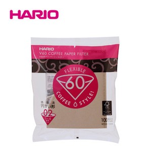 『HARIO』02用　美味しい「円すい形」。　V60用ペーパーフィルターみさらし02　100枚入り HARIO（ハリオ）