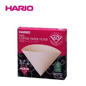 『HARIO』V60用ペーパーフィルターみさらし02　40枚入 HARIO（ハリオ）