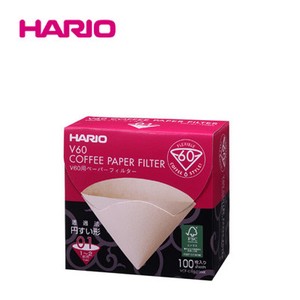 『HARIO』01用　美味しい「円すい形」。　V60用ペーパーフィルターみさらし01　100枚箱入 HARIO（ハリオ）