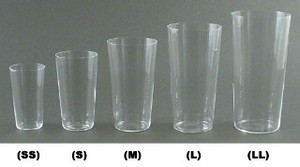 Cup/Tumbler Usuhari Glass Size SS-LL