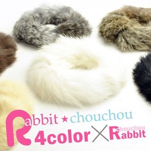 Scrunchie Rabbit Fur