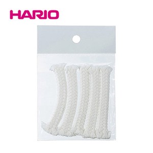 『HARIO』安心のパーツ販売。コーヒーサイフォン用・サイフォン用ランプ芯（5本入り） HARIO（ハリオ）