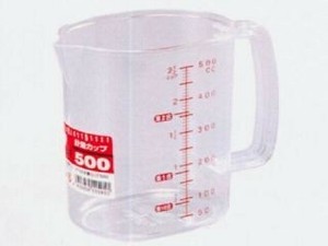 【測りやすい、持ちやすい】計量カップ500