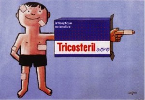 フランス直輸入■ポストカード■ サヴィニャック 「Tricosterilの絆創膏」