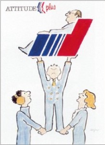 ■ポストカード■ サヴィニャック 「Air France 1986年」