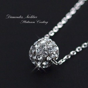 Platinum Chain Necklace Crystal
