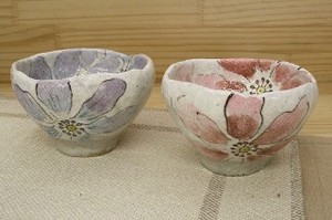 日本茶杯 紫色