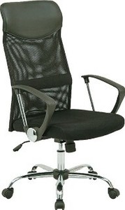 メッシュハイバックチェアー　HF−98BK　ブラック　90878