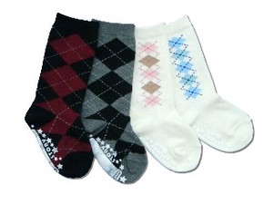 婴儿袜子 菱形图案 日本制造