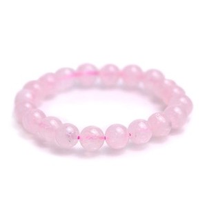 Gemstone Bracelet Rose Quartz Cherry Blossom Color