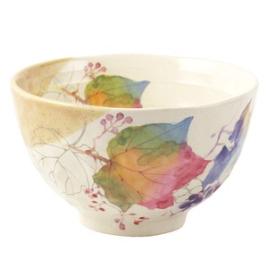 Mino Ware Pottery 1Pc Hana tsumi Rice Bowl Grape