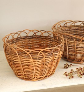 AROROG Round Basket AROROG Natural Antique
