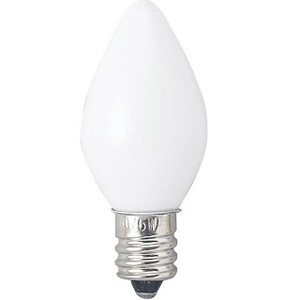 【白熱灯】【電球】《常夜灯や電飾に。》ローソク球 12mm 5W 2個パック 1CC2P