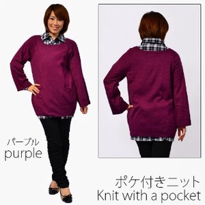 Sweater/Knitwear Pocket Tops