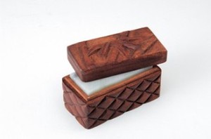 【ATC】木彫印かん小箱 ミニ [030024]